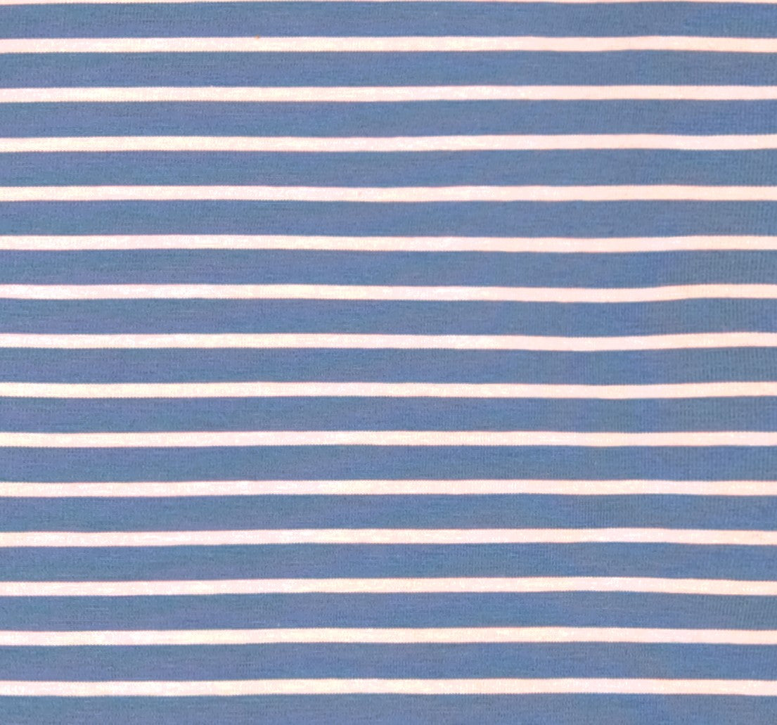 Bateau Tee Blue Pink Stripe