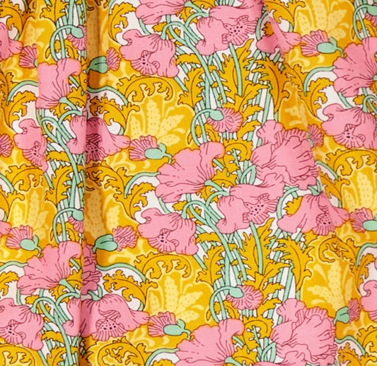 Maeve Ruffle Sleeve Baby Dress Tropical Garden