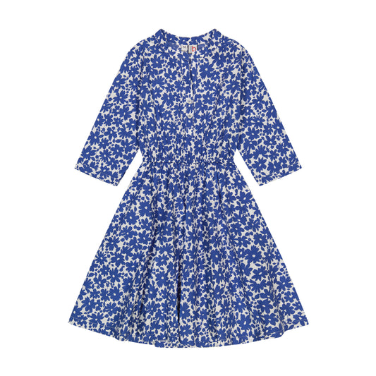 Gabriela Circle Skirt Dress Blue Poppy