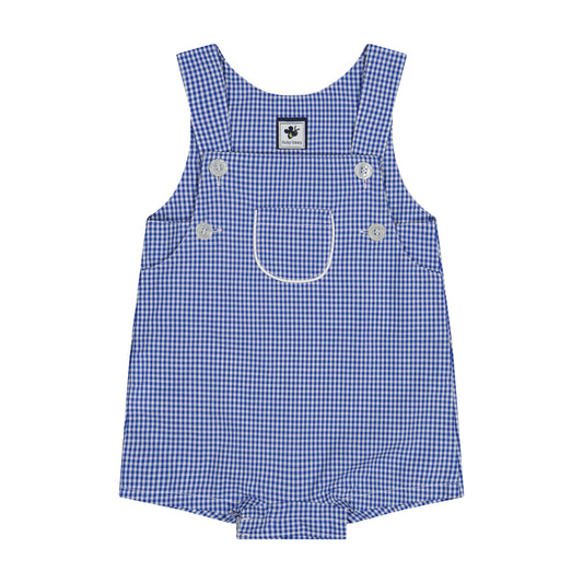 George Classic Romper Blue Mini Check