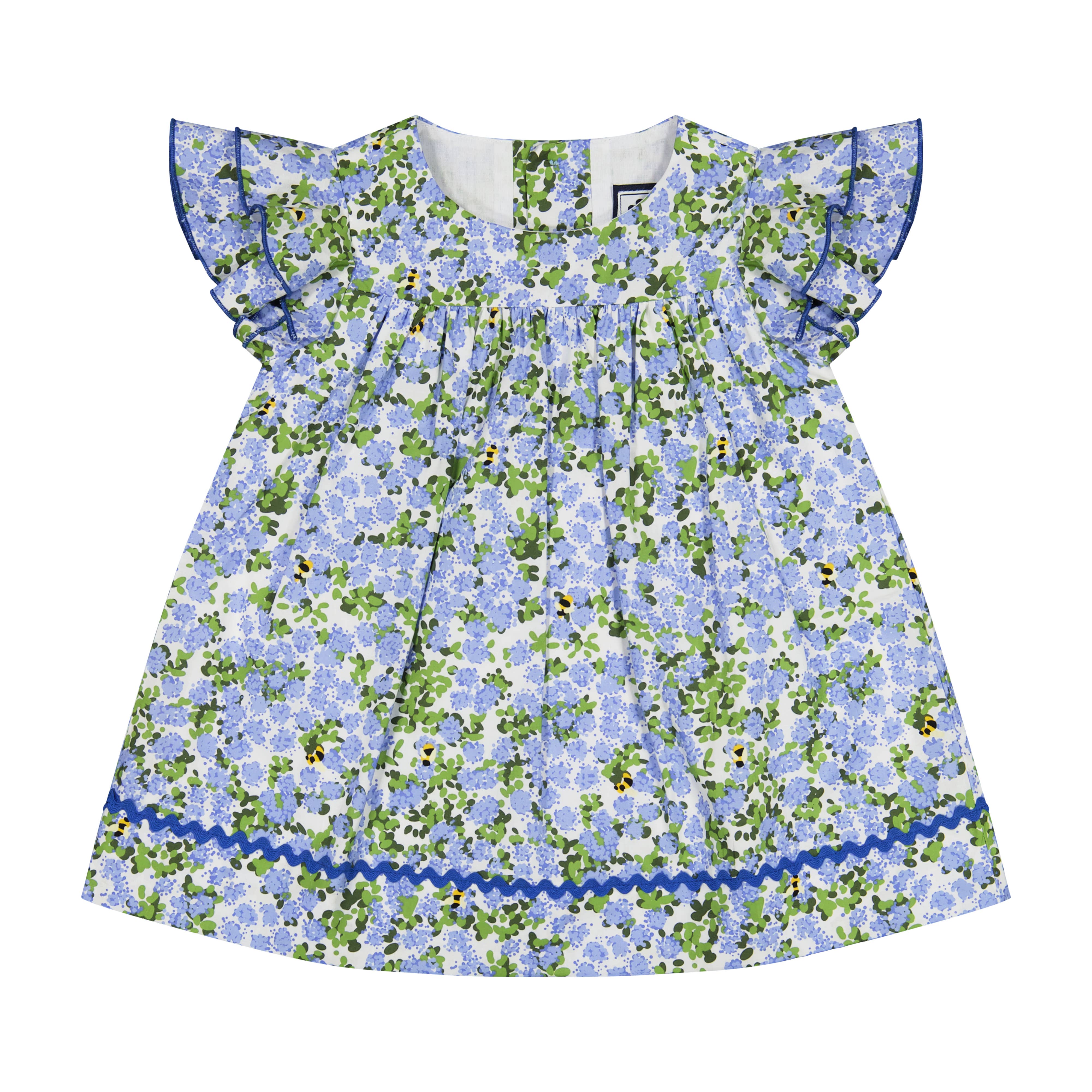 Busy Bees Maeve Baby Dress Blue Hydrangea at Nordstrom, Size 4 Busy Bees Maeve Baby Dress Blue Hydrangea at Nordstrom, Size 4