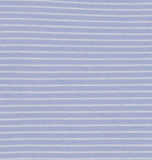 Colette Flutter Sleeve Top Cornflower Blue Mini Stripe