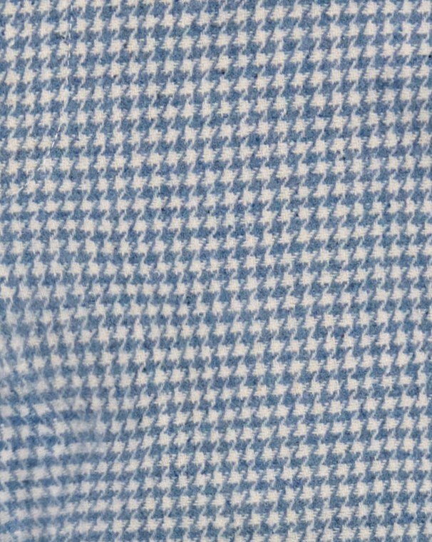 Anna Girls Cap Sleeve Dress Blue Houndstooth Check