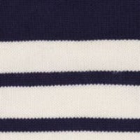 Cotton Boys Zip Sweater Breton Navy White Stripe