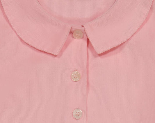 Charlotte Point Collar Dress Soft  Pink Corduroy