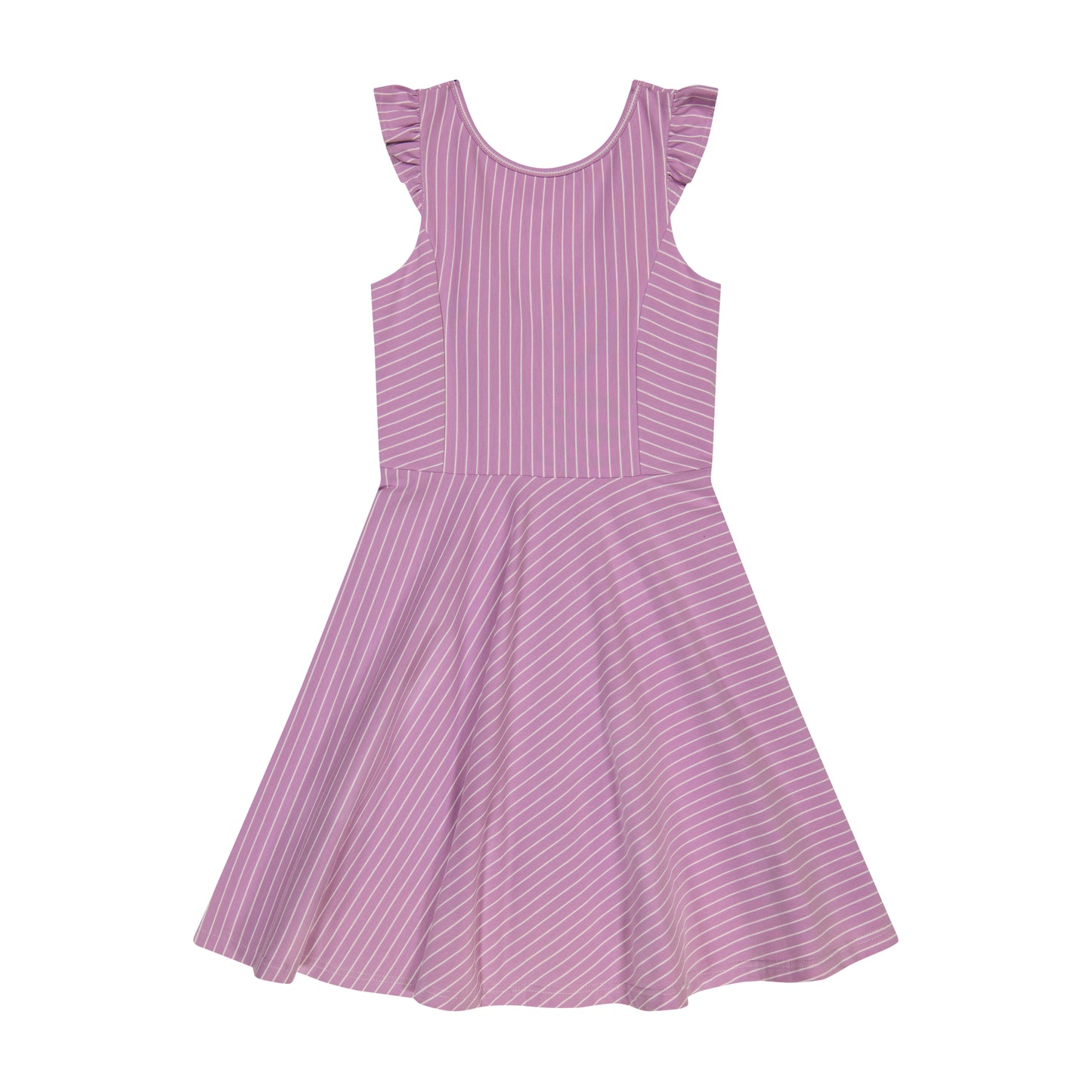 Hayden Dress Lavendar Stripe