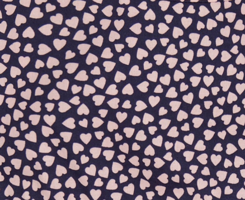 Nellie Girls Dress Mini Pink Hearts