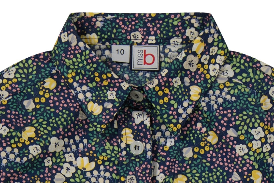 Sloane Girls Camp Shirtdress Fall Meadow