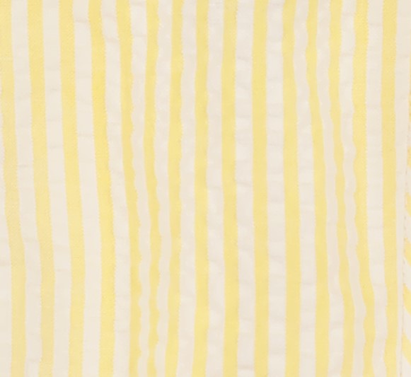 George Classic Romper Yellow Seersucker Stripe