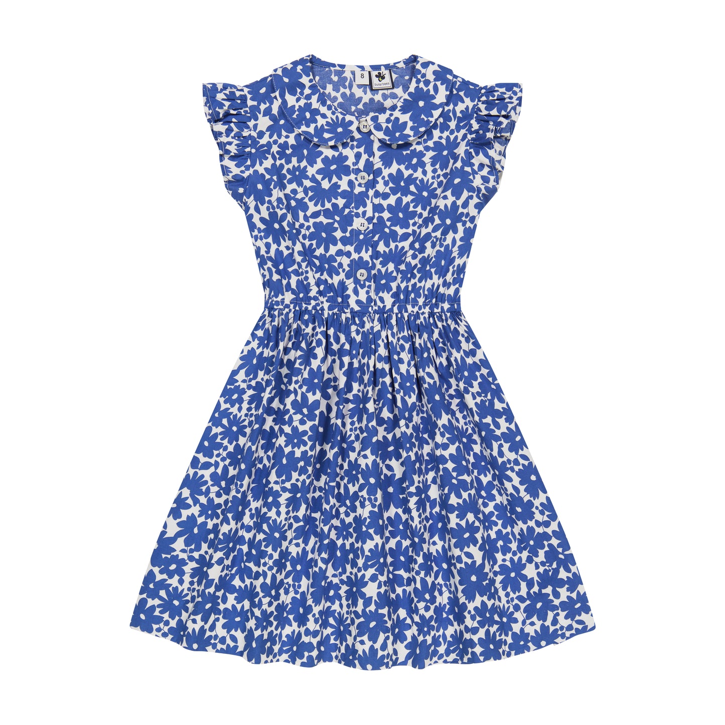 Juniper Button Front Dress Blue Poppy