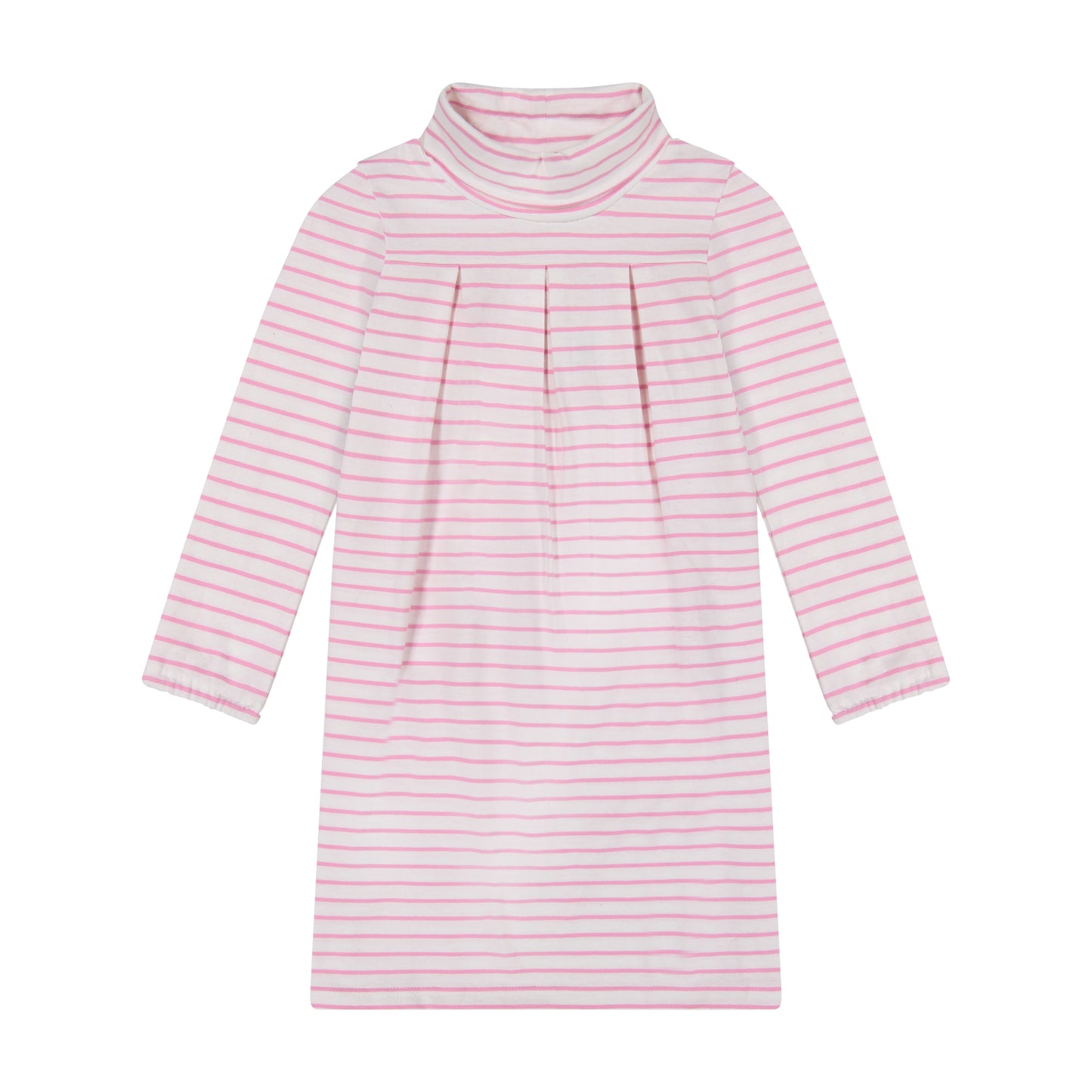 Suzy Girls Turtleneck Dress Pink Stripe
