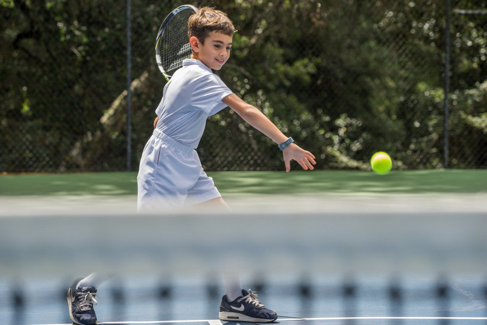 Boys Knit Performance Polo White