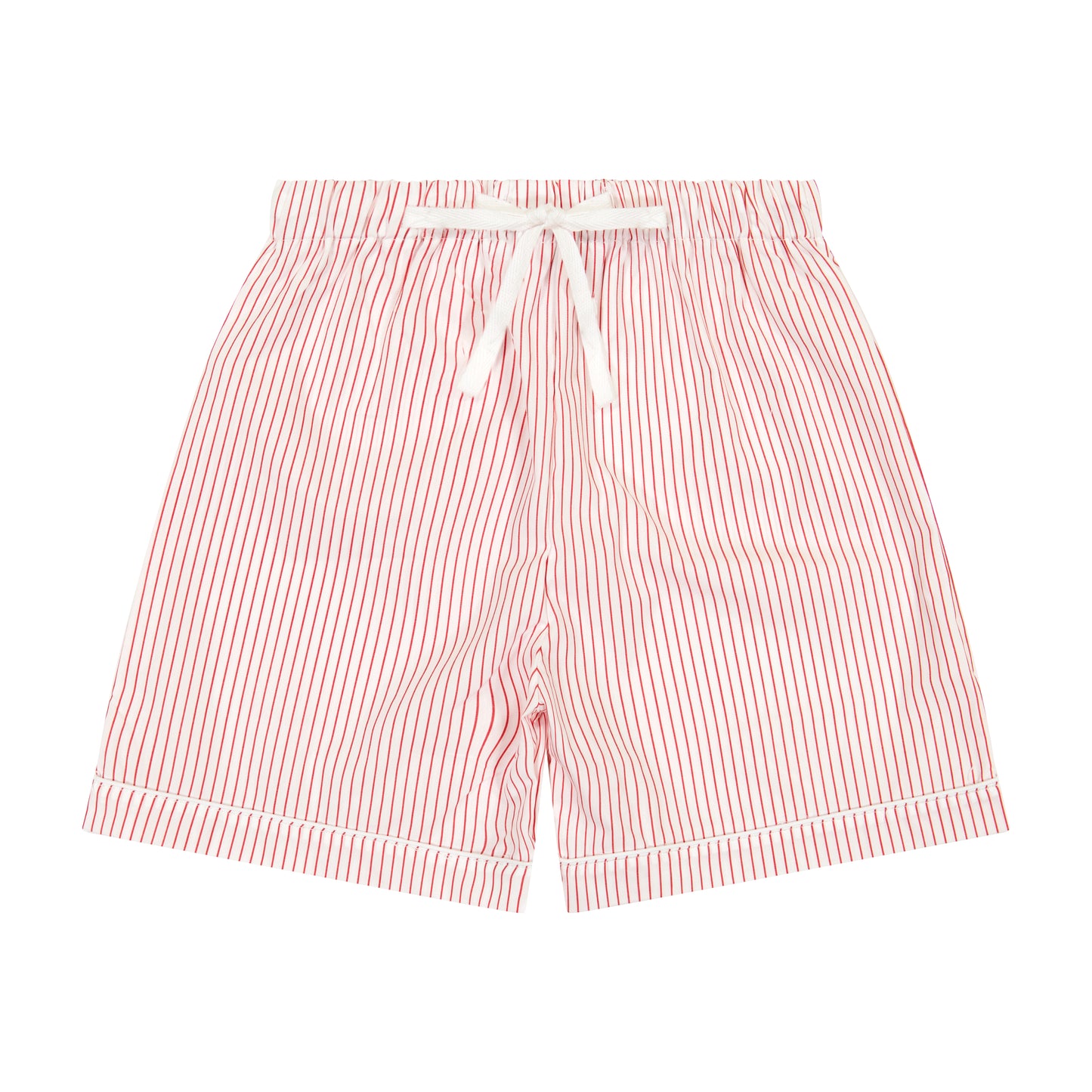 Tucker 2 Piece Short Sleeve Lounge Set Red Stripe