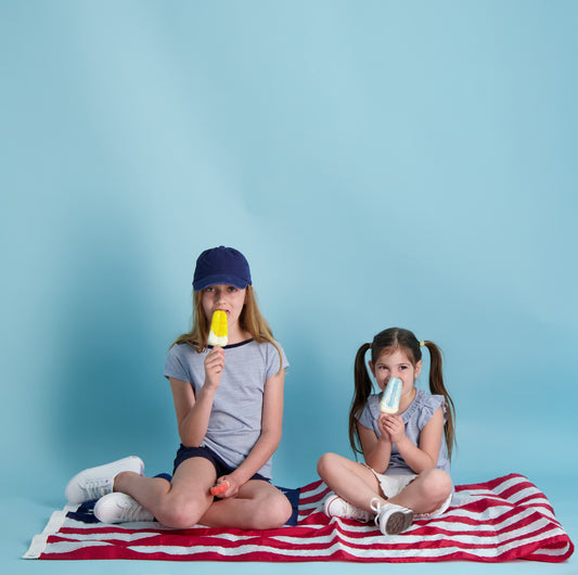 Nina Cap Sleeve Bateau Tee Blue Chambray