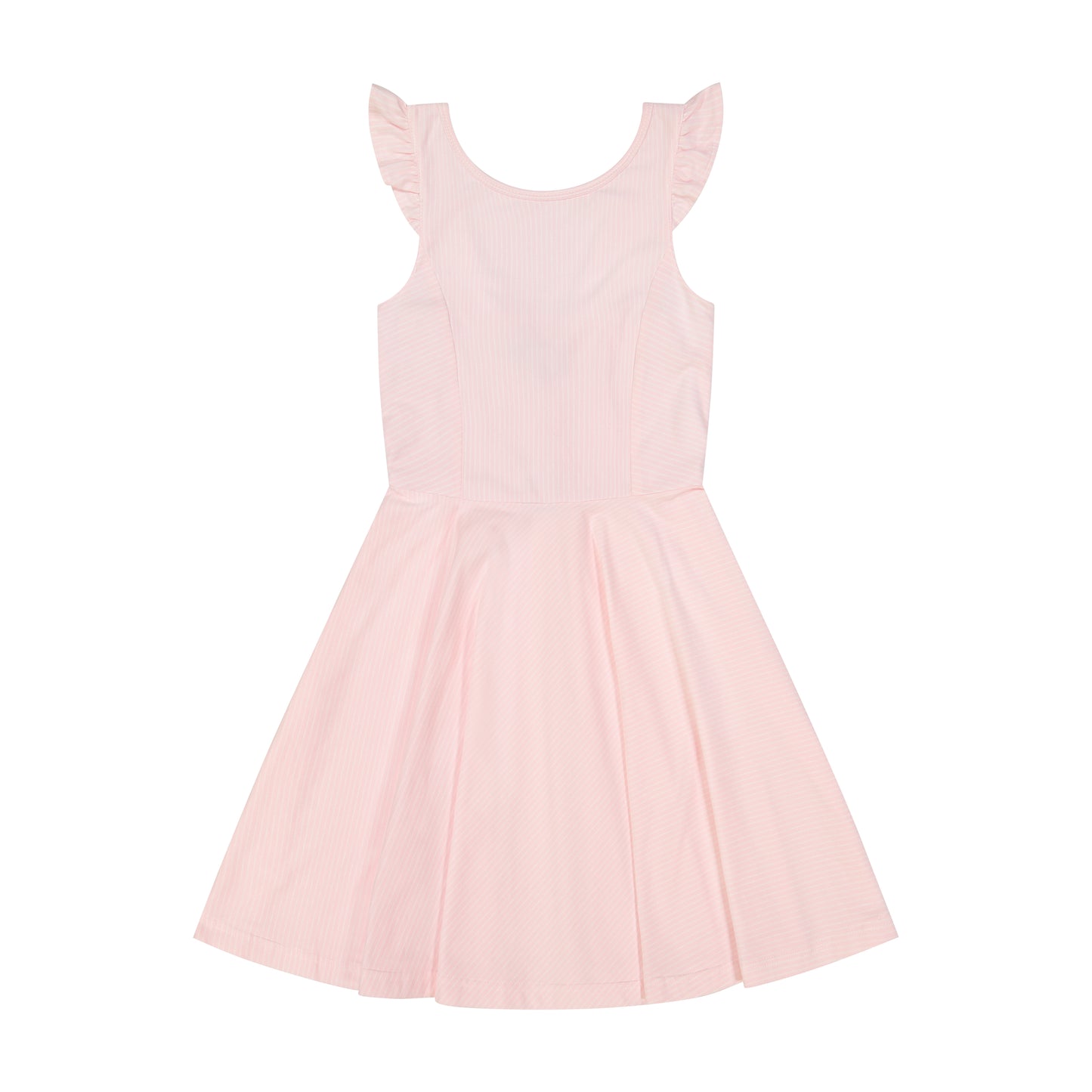 Hayden Dress Light Pink White Stripe