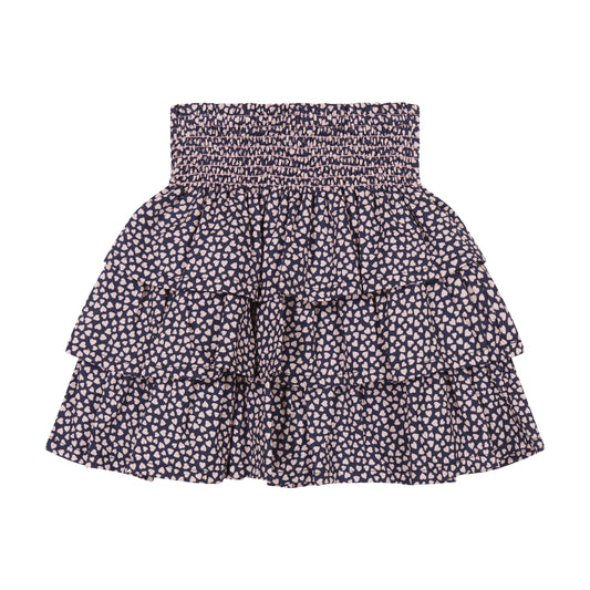 Maisy Ruffle Skirt Mini Pink Hearts