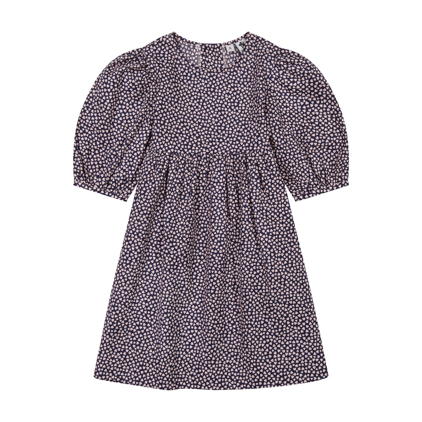 Nellie Girls Dress Mini Pink Hearts