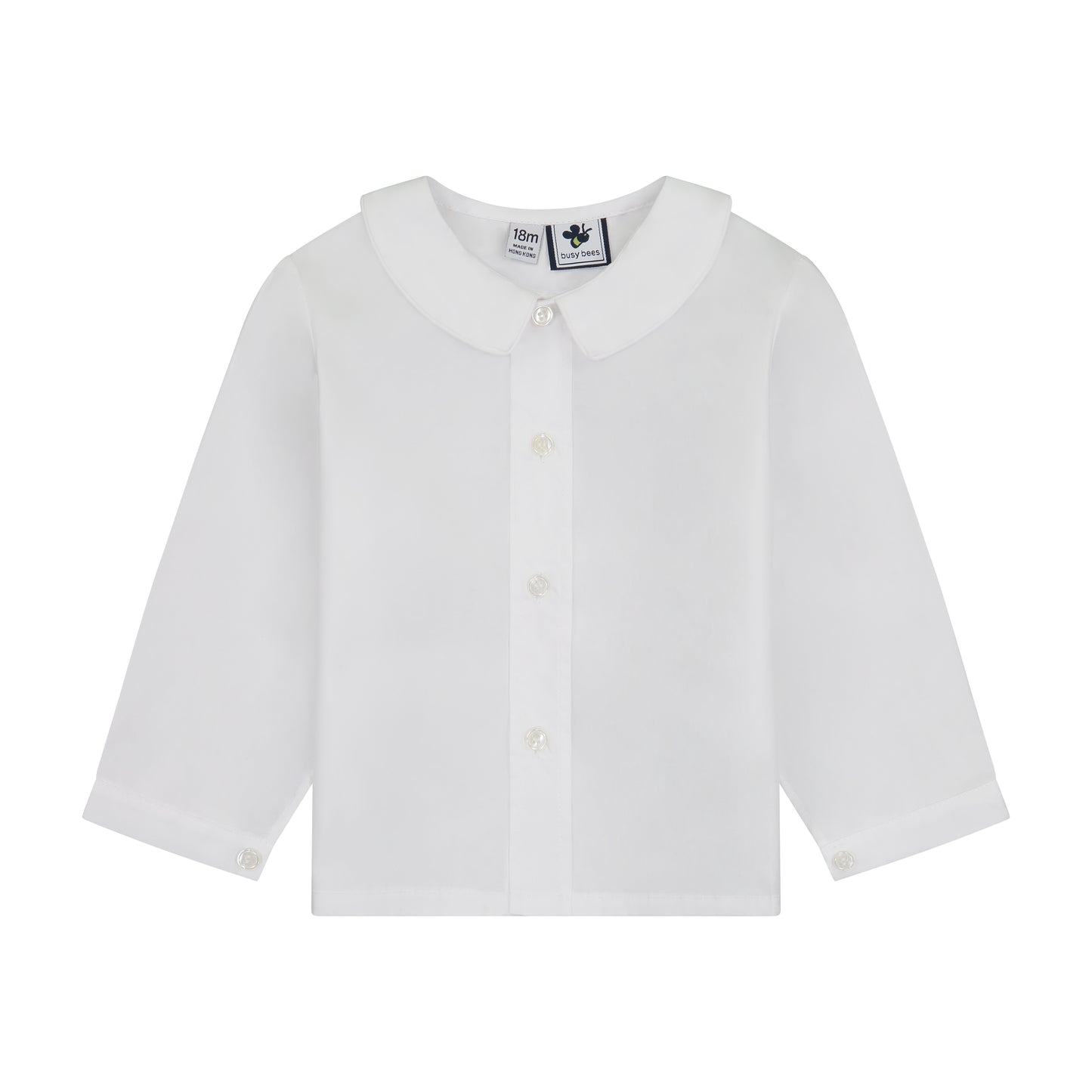 Peter Pan Boys Collar Shirt White