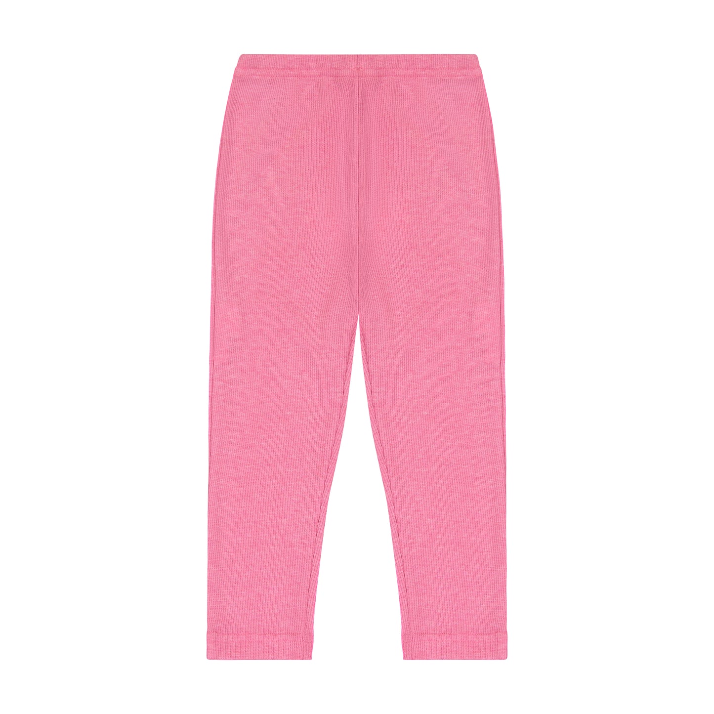 Leggings Pink Ribbed Knit