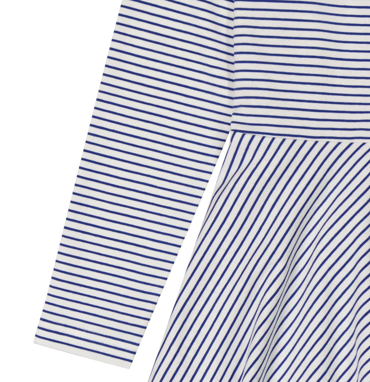 Helena Circle Skirt Dress Blue Stripe