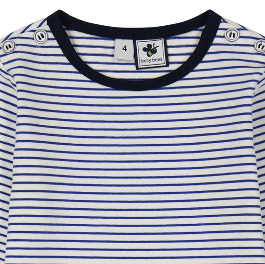 Francesca Girls Dropwaist Dress Blue Stripe