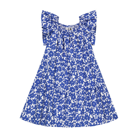 Eloise Dress Blue Poppy