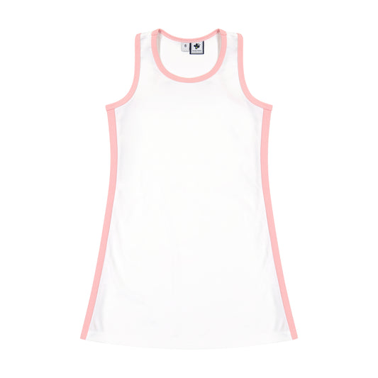 Steffi Tank Dress White Pink Dri-Fit