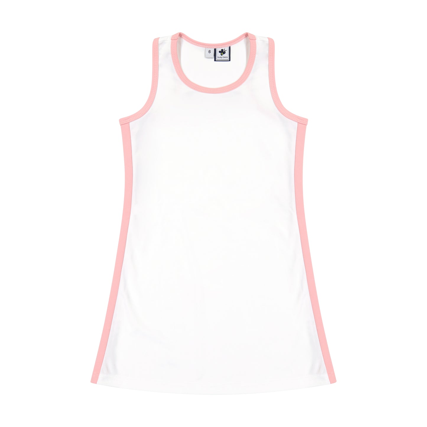 Steffi Tank Dress White Pink Dri-Fit – Busy Bees