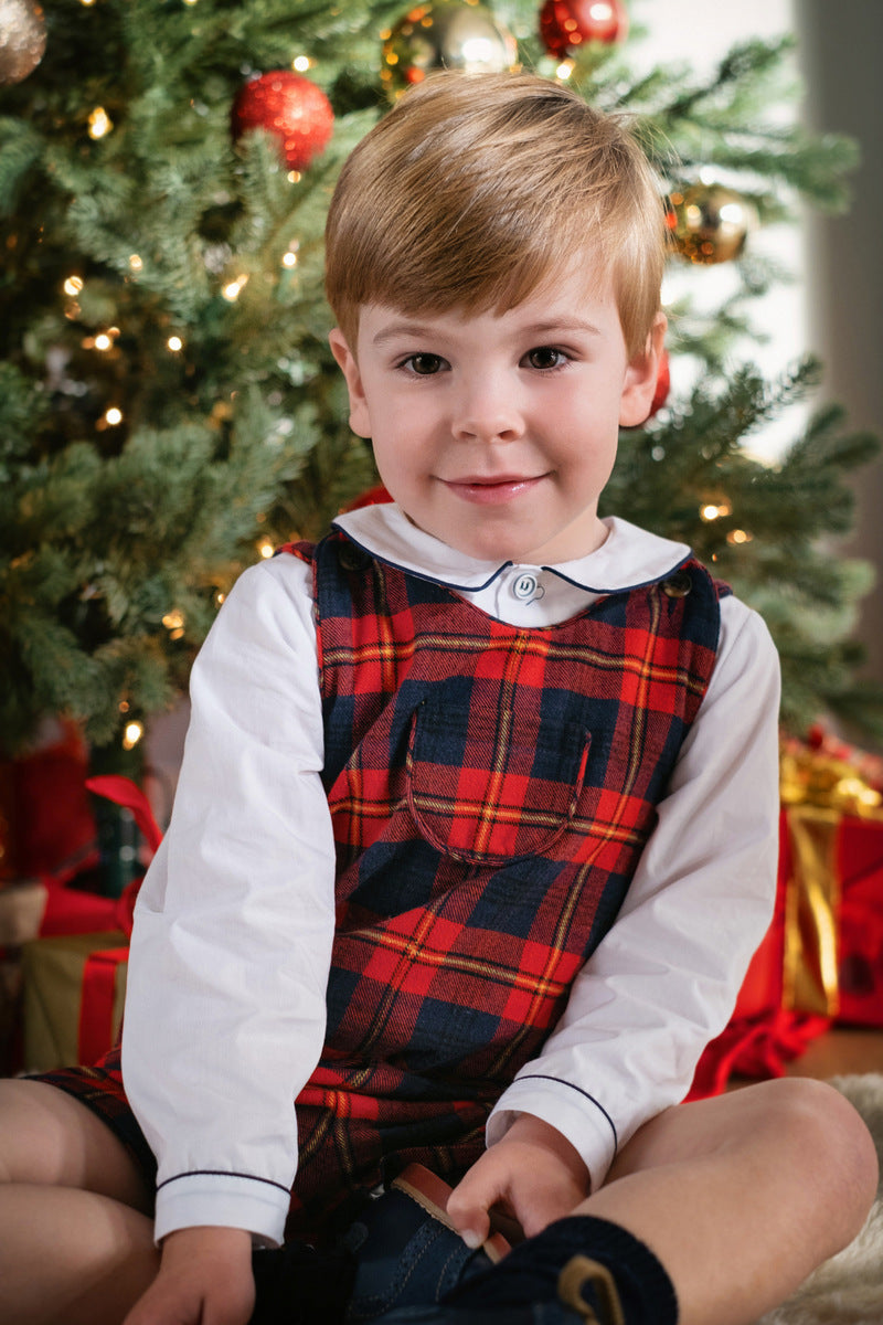 Jack Boys Classic Shortall Red Yellow Plaid