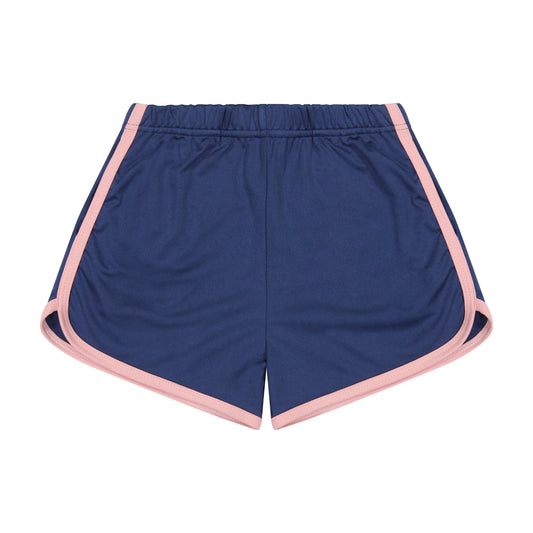 Billie Jean Dri Fit Performance Shorts Navy Pink