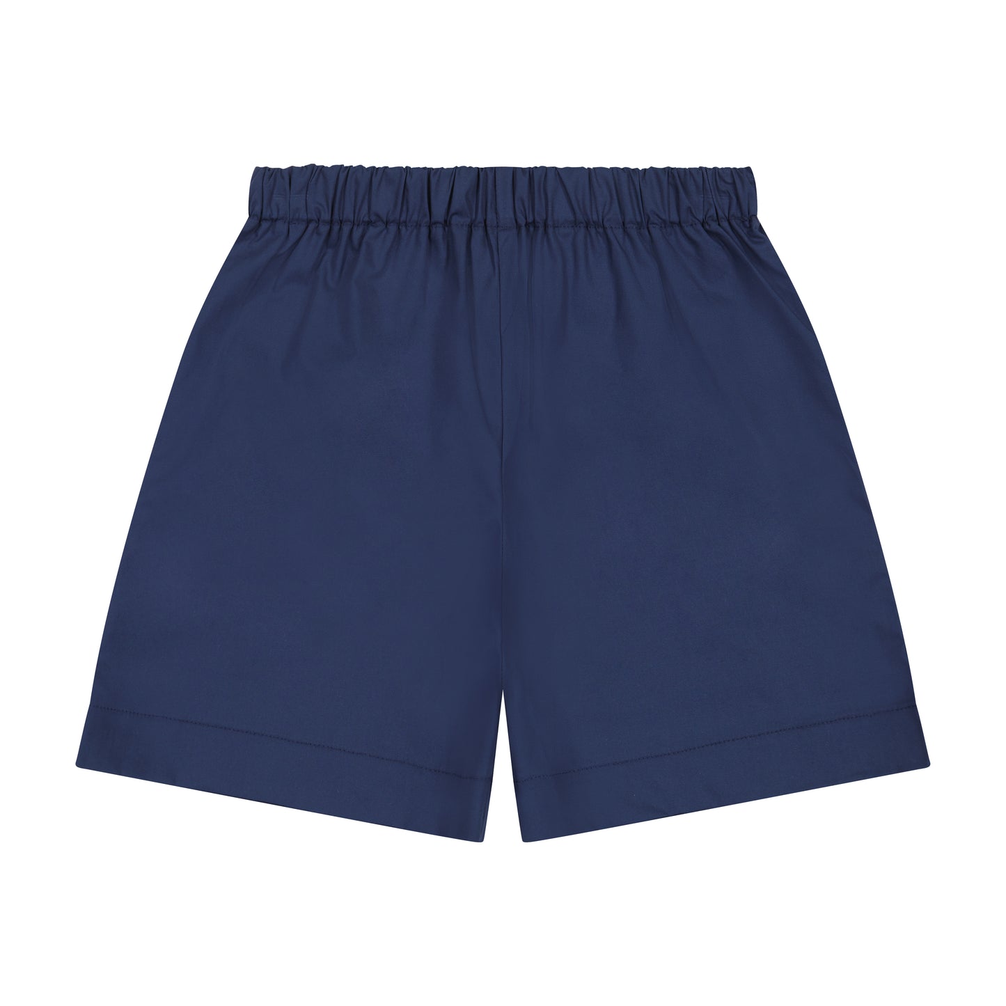 JD Pull-On Shorts Navy Cotton Poplin