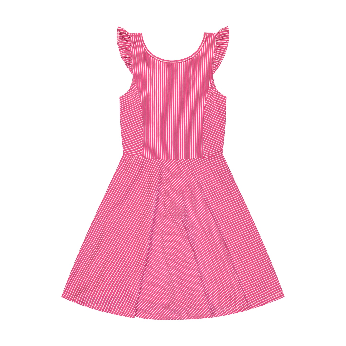 Hayden Dress Fuschia Pink Stripe