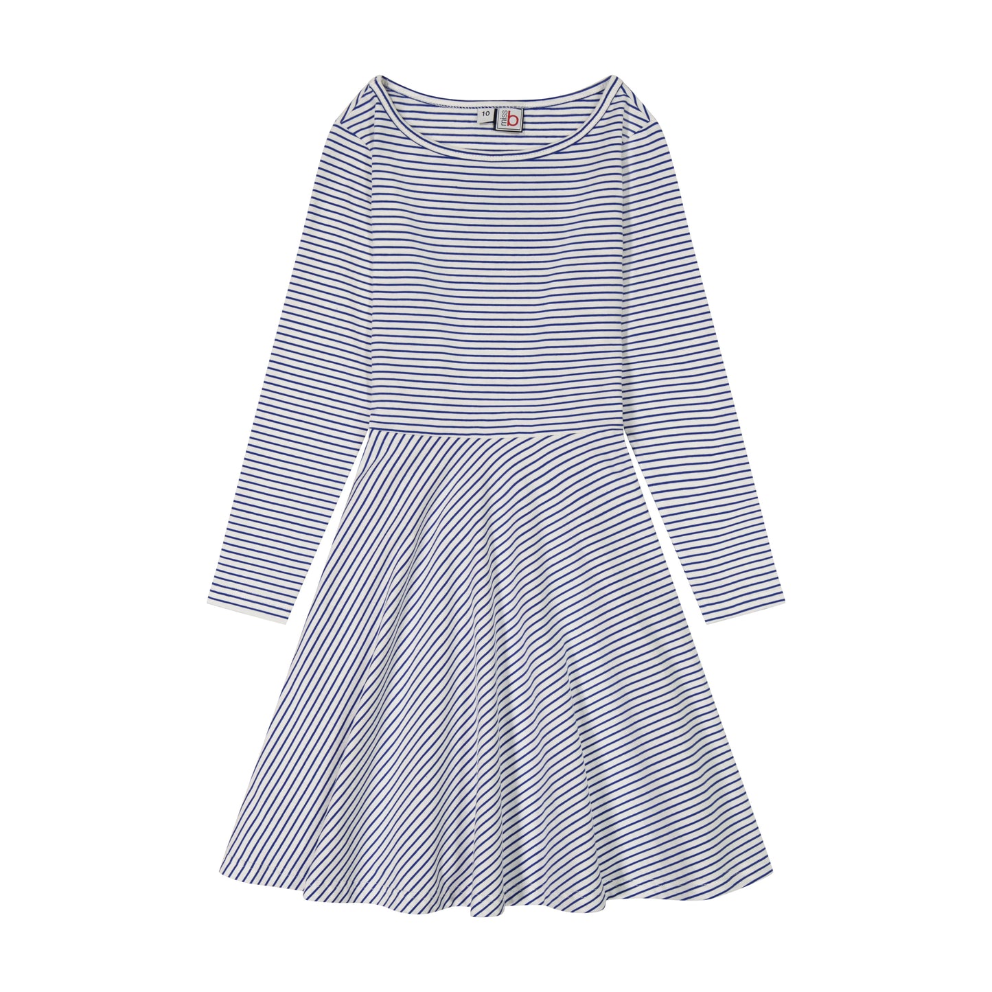 Helena Circle Skirt Dress Blue Stripe