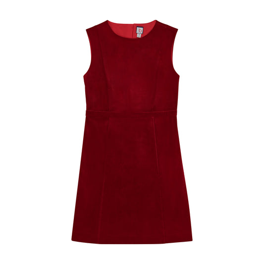 Victoria A Line Shift Dress Red Velvet