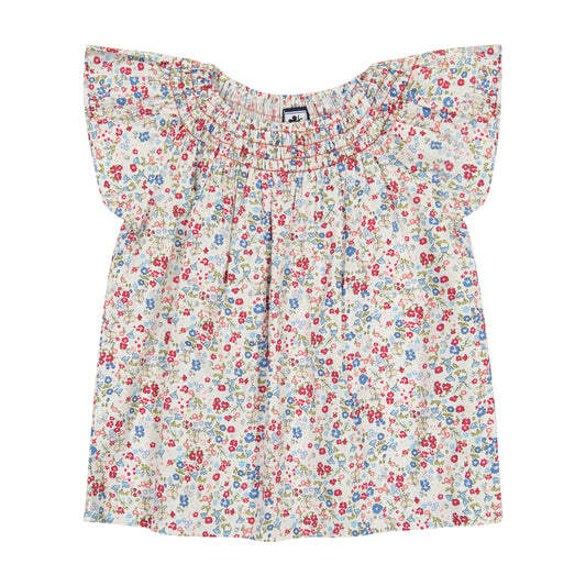 Molly Smocked Top Ditsy Floral