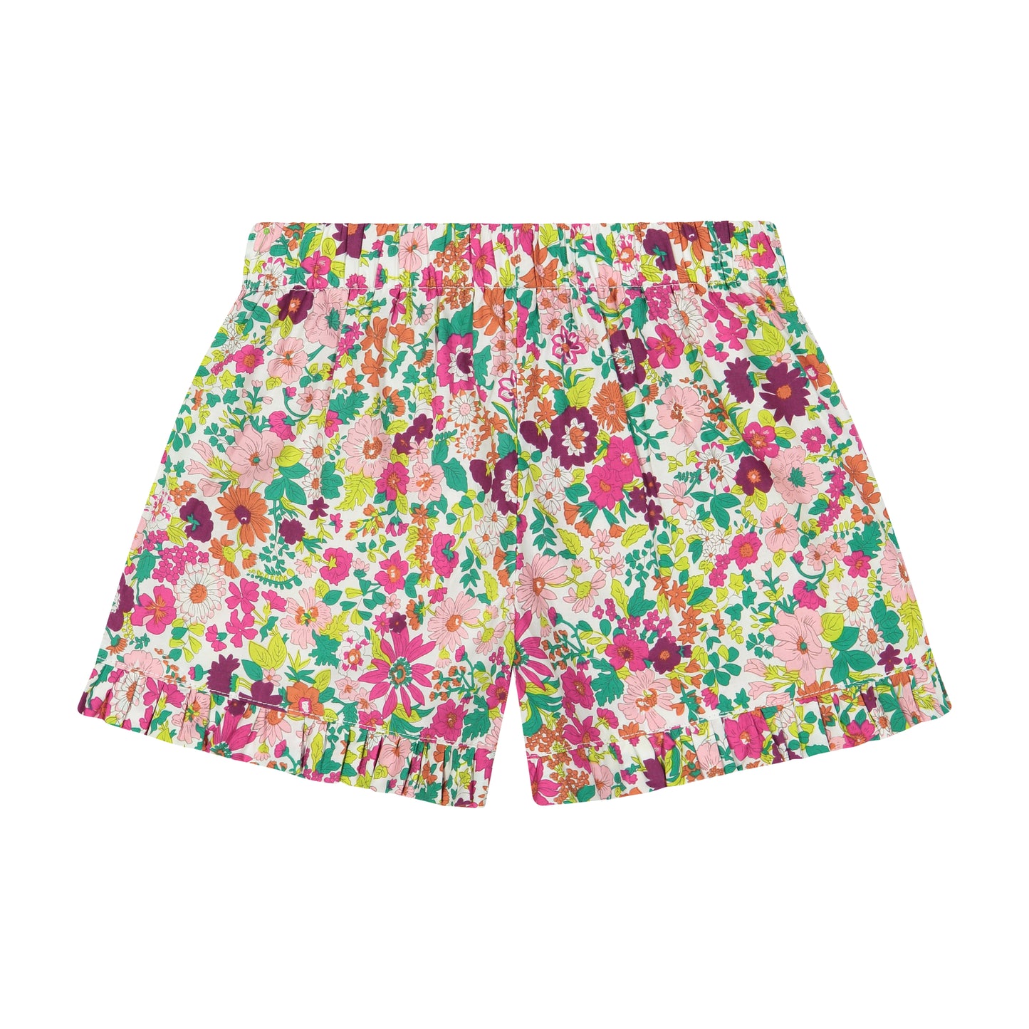 Lee Lee Ruffle Shorts Fuschia Floral