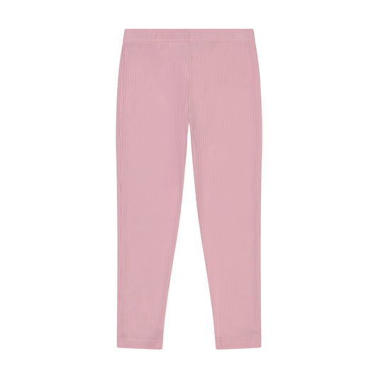 Leggings Light Pink Ribbed Knit