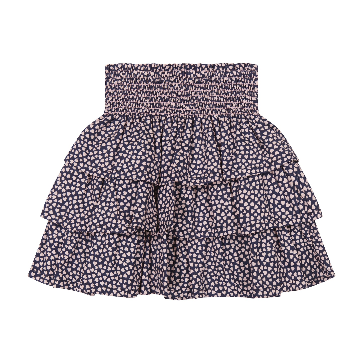 Maisy Ruffle Skirt Mini Pink Hearts