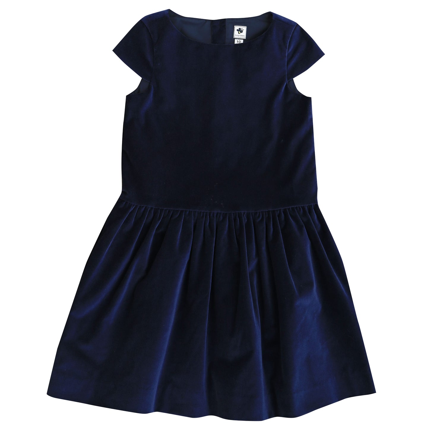 Alexa Girls Dropwaist Party Dress Navy Velvet