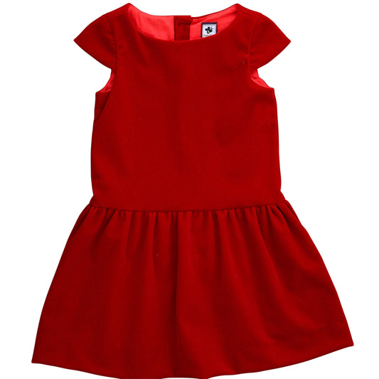 Alexa Girls Dropwaist Party Dress Red Velvet