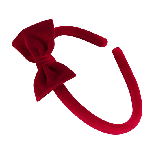 Preppy Headband Red Velvet