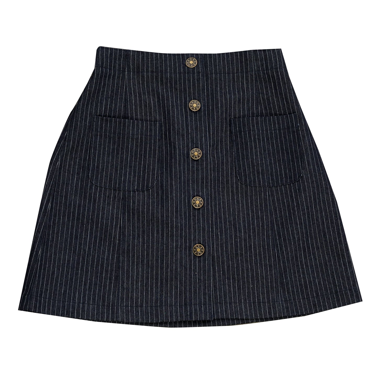 Janie Tween Mini Skirt Denim Stripe